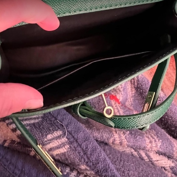 Luxury look top handle taupe beige mini K style  crossbody bag celebrity… - Picture 5 of 6